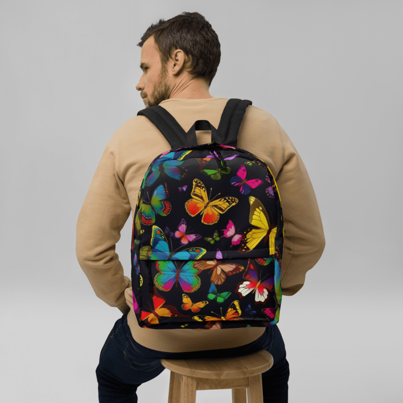 Look on the bright Butterfly side Backpack